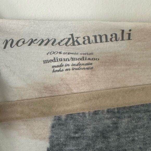 Norma Kamali Leopard Print Organic Cotton Top M - Picture 6 of 6